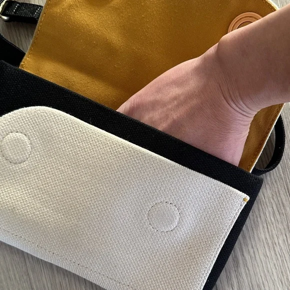 Rothy's Cream and Black Belt Bag - Picture 7 of 9